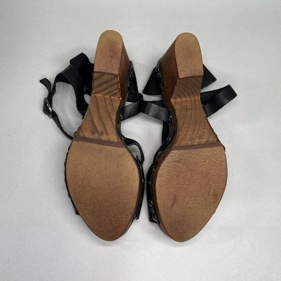 Free People Black and Brown Heeled Sandals - Picture 10 of 13